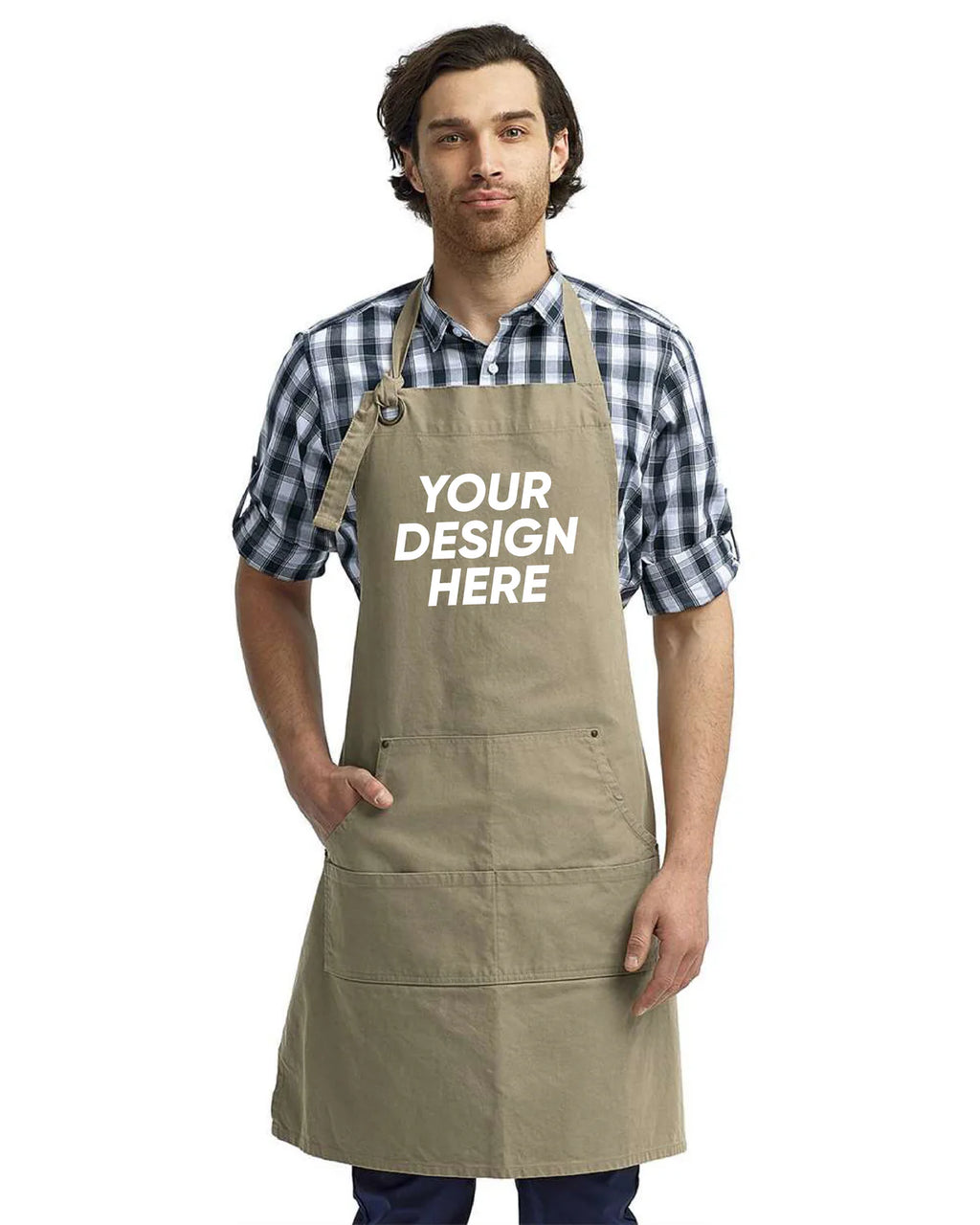 Reprime RP137 | Cotton Canvas Apron with Pocket